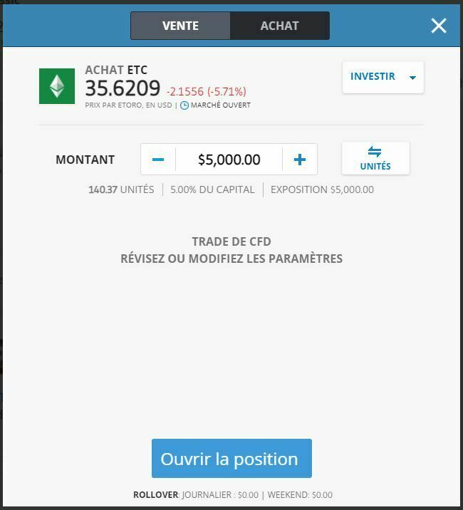 acheter ethereum classic etc etoro