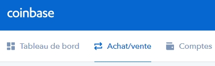 Coinbase - Achat/Vente