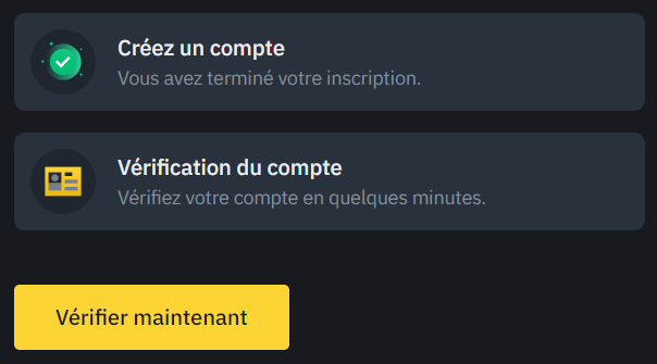 KYC Inscription Binance KYC Inscription Binance