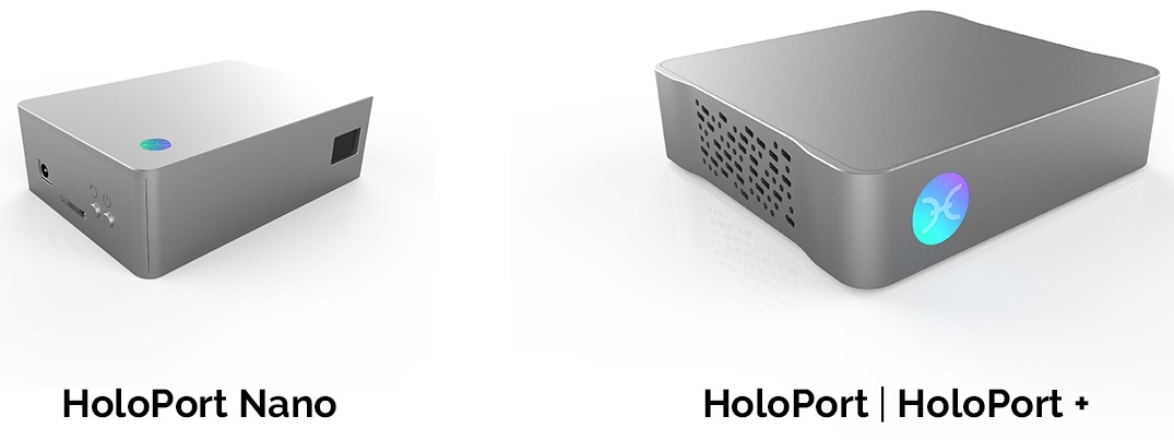 Différents boitiers HoloPort Différents boitiers HoloPort