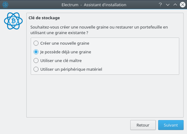 Je possède déjà une graine
