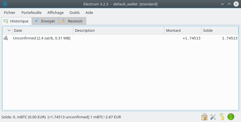 Historique réception 0-conf