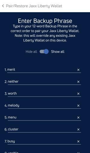 Restauration avec phrase