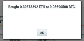 Ordre exécuté immédiatement