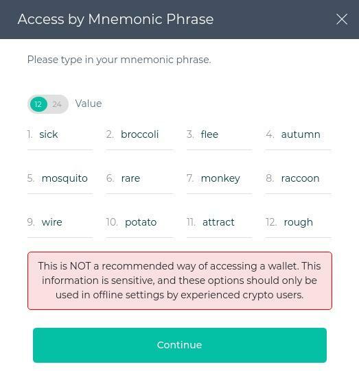 Accès phrase : phrase