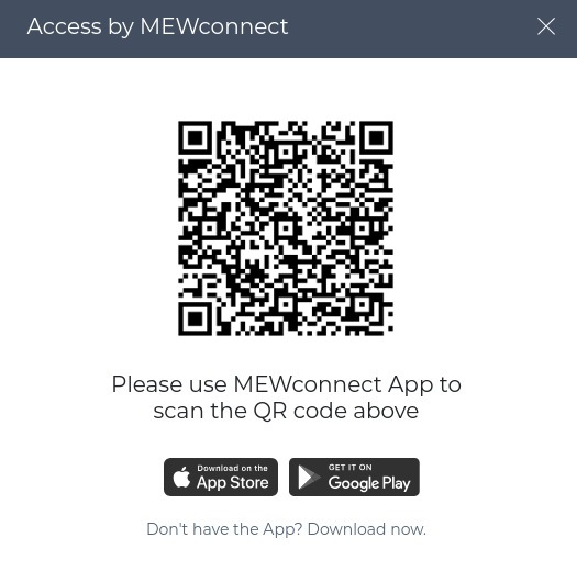 Code QR MEWconnect