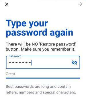 Vérifier mot de passe MEWconnect