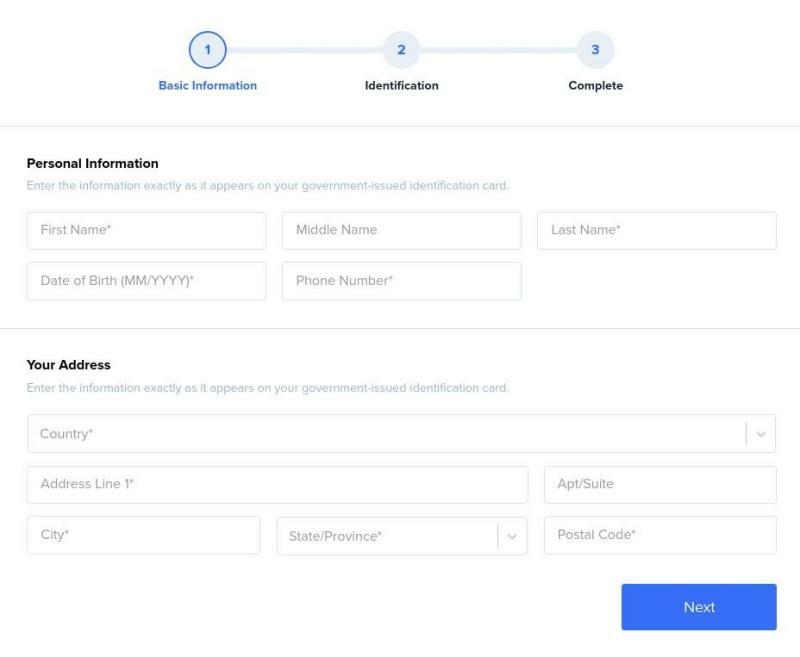 Formulaire des informations personnelles