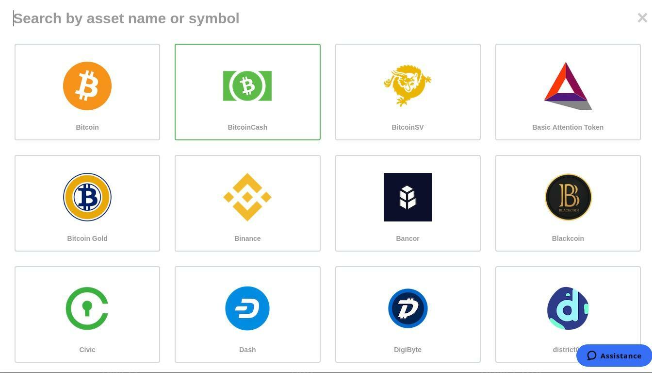 Coix des crypto-actifs