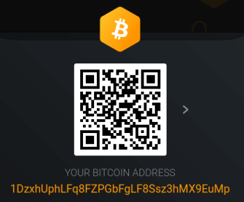Adresse de réception BTC Exodus