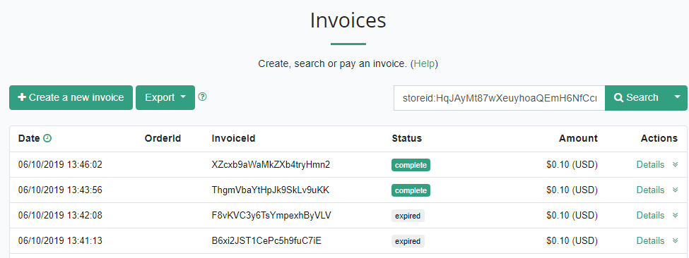historique des factures
