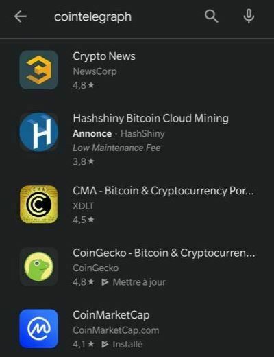 Google Cointelegraph