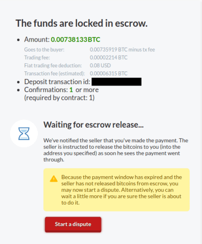 attente du déblocages des fonds après le paiement fiat attente du déblocages des fonds après le paiement fiat