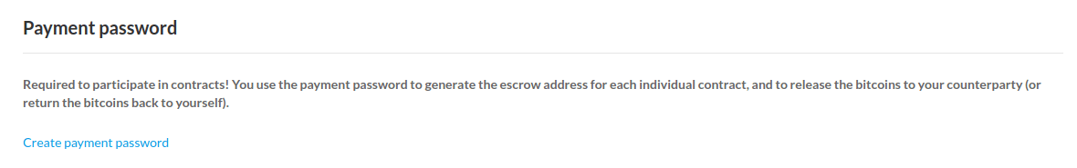 Hodl Hodl mot de passe de paiement