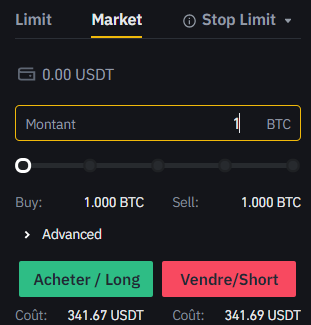 Exécution d'un ordre market Exécution d'un ordre market