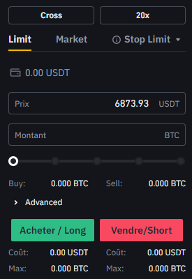 Passage d'ordres longs ou shorts Passage d'ordres longs ou shorts