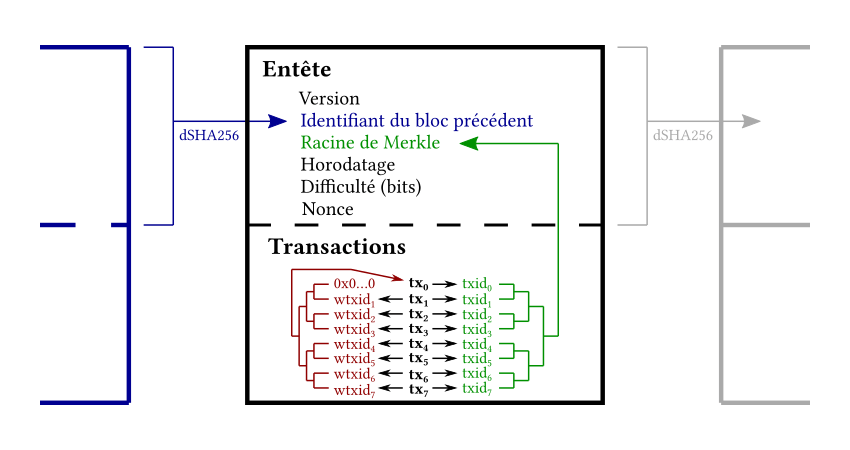 Bitcoin BTC bloc SegWit