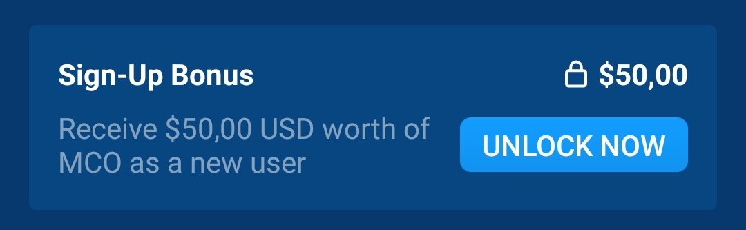 Débloquer le bonus de 50$ sur Crypto.com