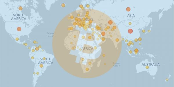 Visualisez la distribution du hashrate de Bitcoin avec une carte interactive