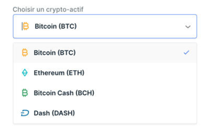 Ledger Live achat de cryptomonnaies
