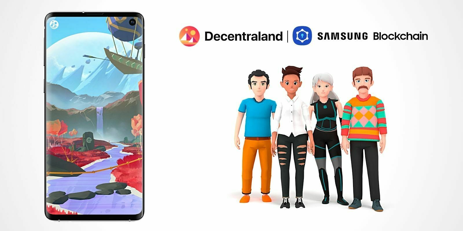 Les tokens de Decentraland débarquent sur le Blockchain Wallet de Samsung