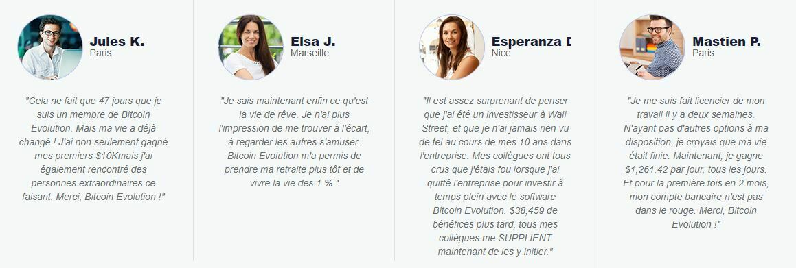 Bitcoin Evolution témoignages arnaque