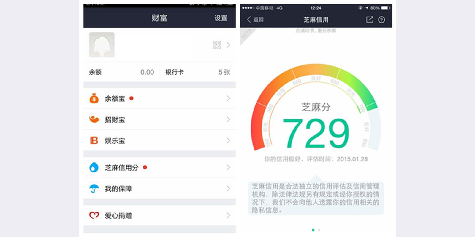 Application Sesame Credit