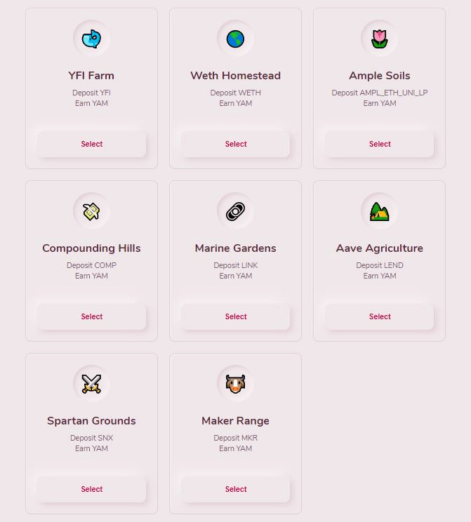 Interface YAM.Finance