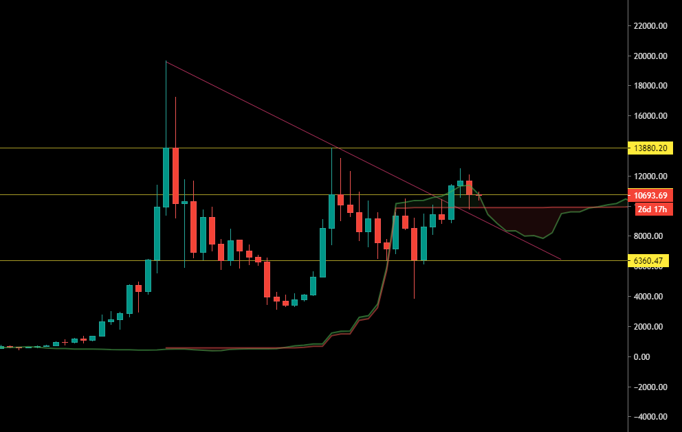 Le Bitcoin en Monthly
