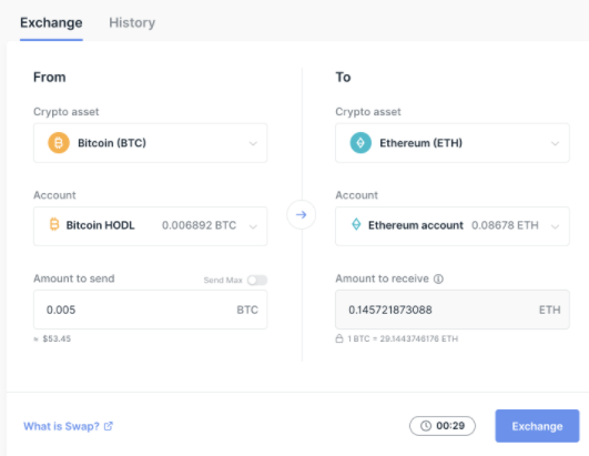 Ledger Swap Ledger Swap