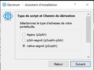 Electrum Type Adresse Electrum Type Adresse