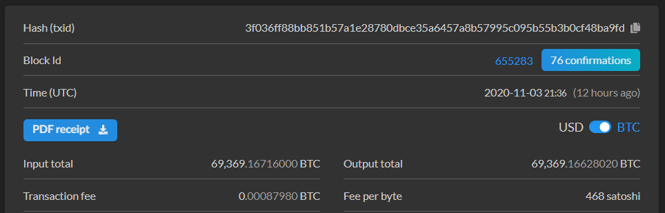 Transaction Bitcoin