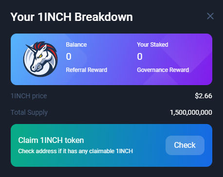 1inch Airdrop 1inch Airdrop