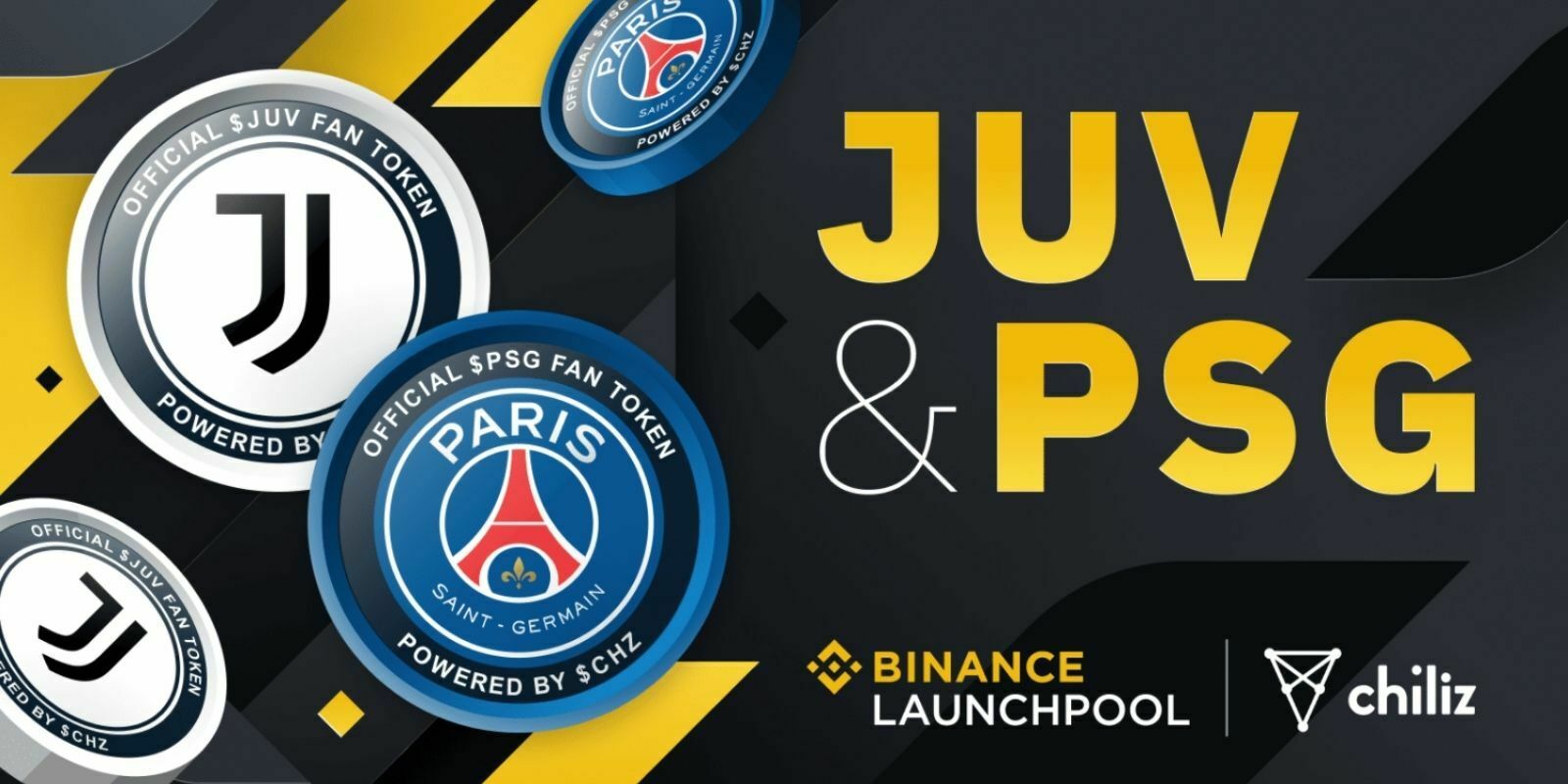Binance lance le farming des fans tokens du PSG et de la Juventus