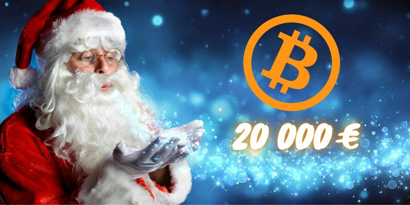Bitcoin (BTC) dépasse pour la première fois les 20 000 € le jour de Noël