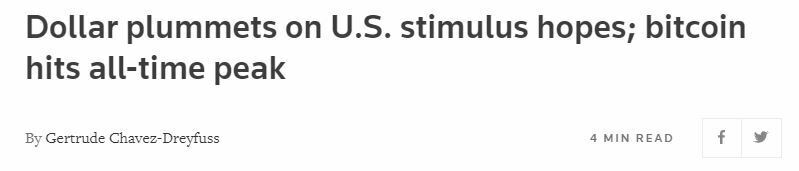 Titre Reuters Bitcoin dollar Titre Reuters Bitcoin dollar