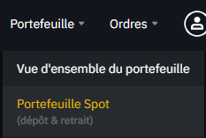 Portefeuille Spot Binance Portefeuille Spot Binance