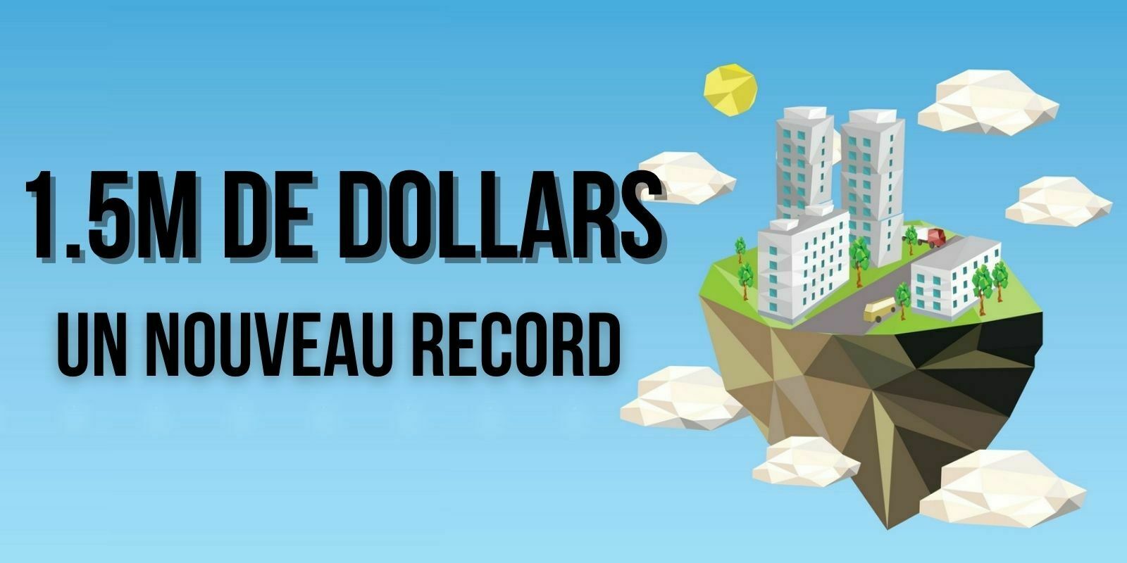 Nouveau record de NFT : des terrains virtuels à 1,5 million de dollars