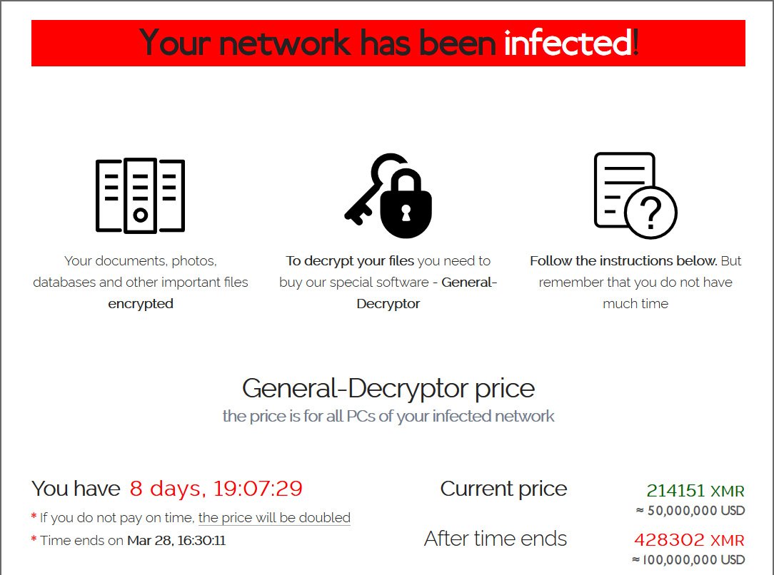 REvil Ransomware Acer