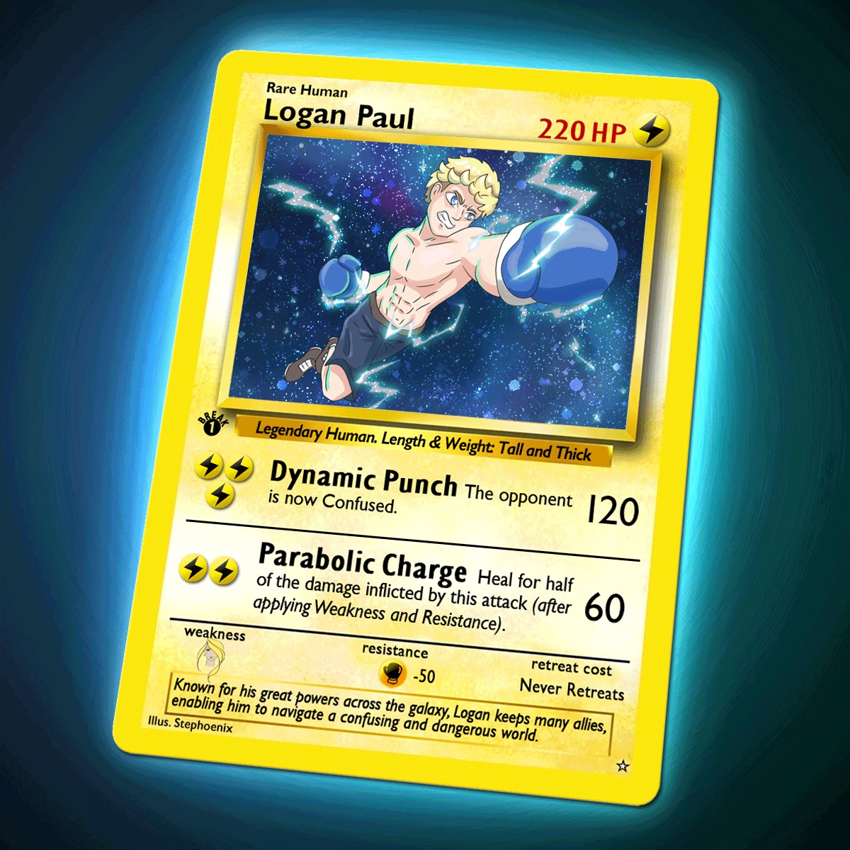 Logan Paul NFT inspirée des cartes Pokemon Logan Paul carte NFT pokemon