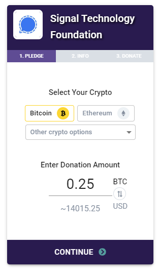Signal Cryptomonnaies