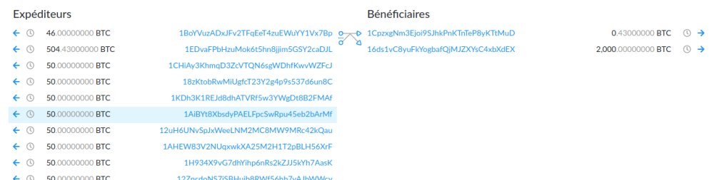 Transaction fusion Hal Finney juin 2011