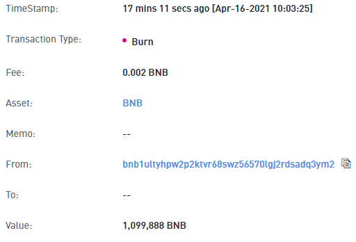 Burn BNB Binance Burn BNB Binance