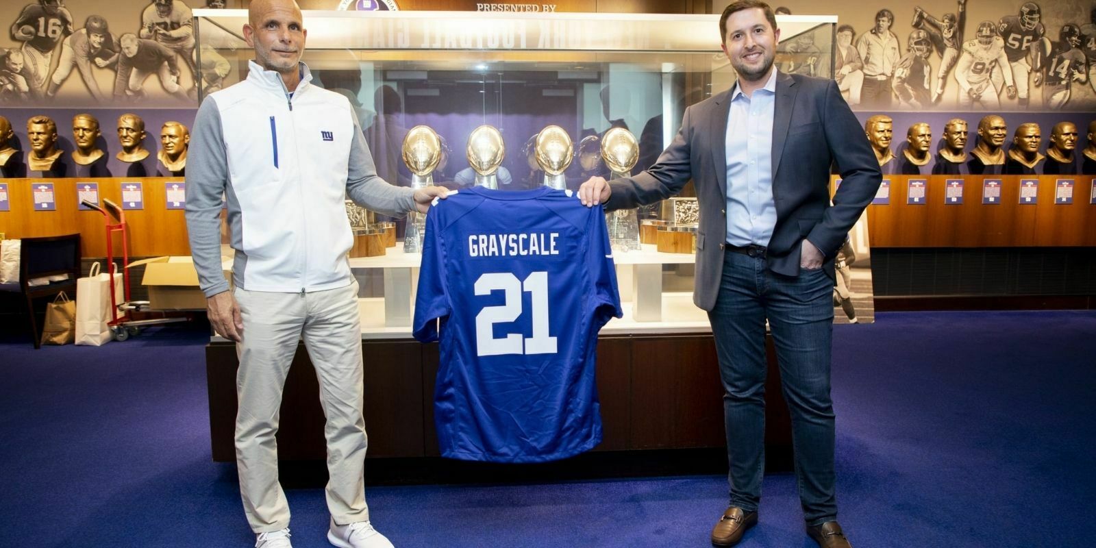 Grayscale signe un partenariat avec la franchise NFL des Giants de New York