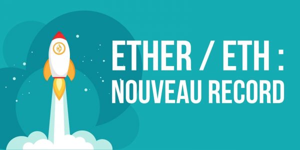 L’Ether (ETH) atteint un nouveau record à 4 100 dollars