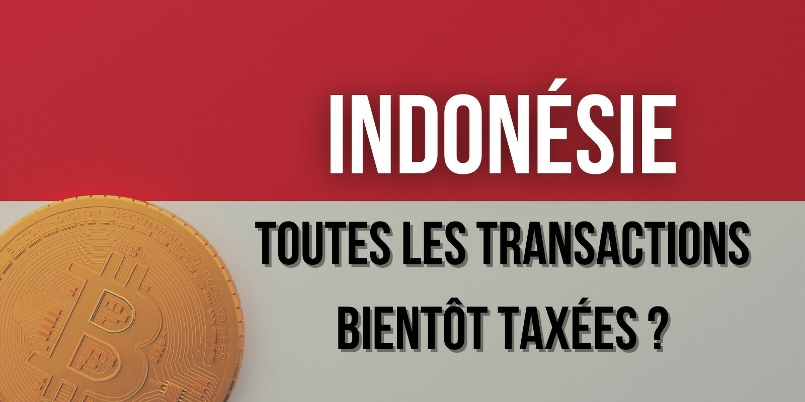 L'Indonésie envisage de taxer toutes les transactions en cryptomonnaies