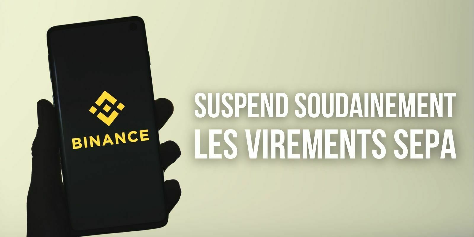Binance suspend temporairement les dépôts par virement bancaire européen (SEPA)