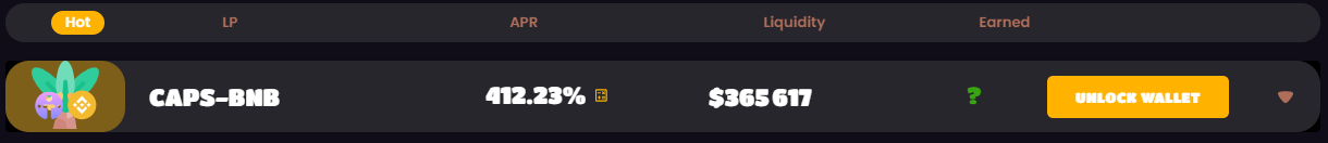 CAPS Ternoa ApeSwap
