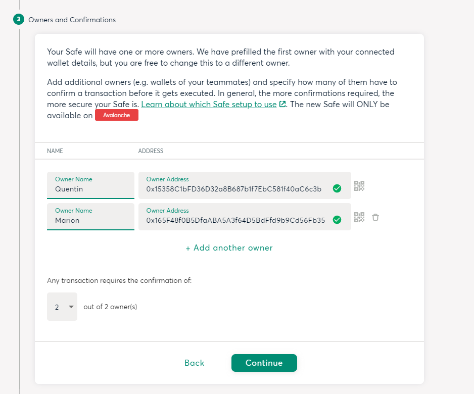 Gnosis Safe Création Wallet Gnosis Safe Création Wallet