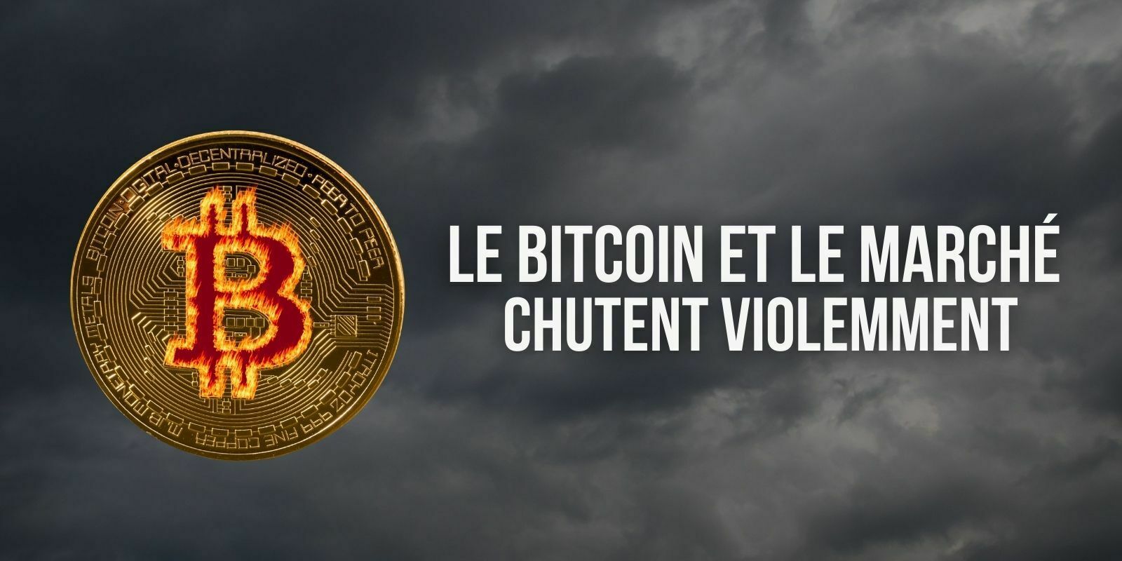 Le Bitcoin (BTC) chute de près de 10 000 dollars en 1 heure
